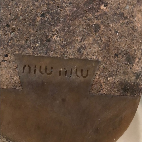 Miu Miu Slouchy Biker Short Boots Size 38.5 - Picture 11 of 12